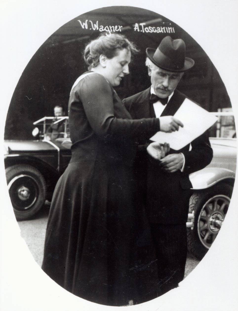 Portræt af Winifred Wagner (1897-1980) og Arturo Toscanini (1867-1957), ca. 1930-31 af Italian Photographer