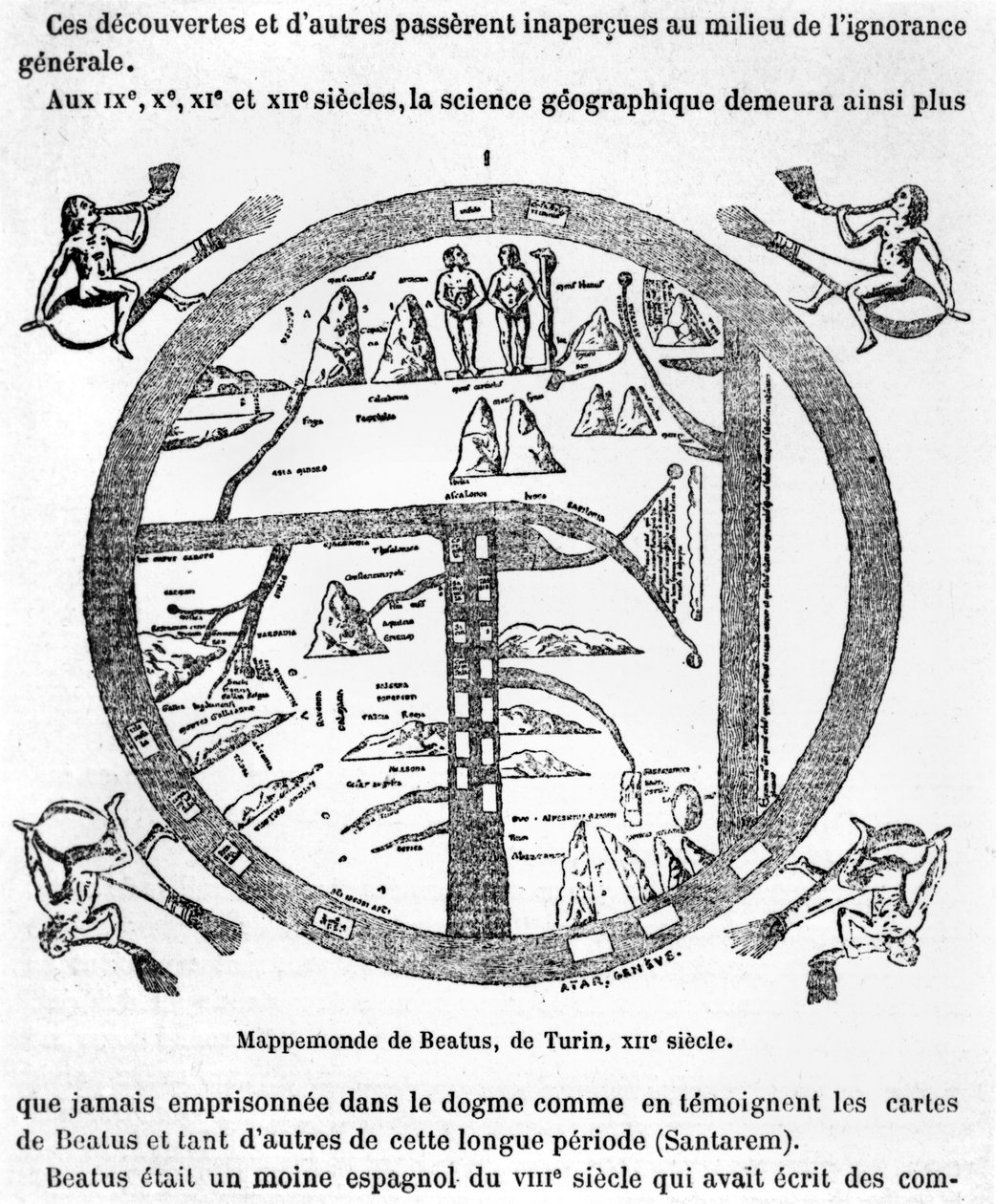 Velsignet er mappamundi af Torino af Italian School