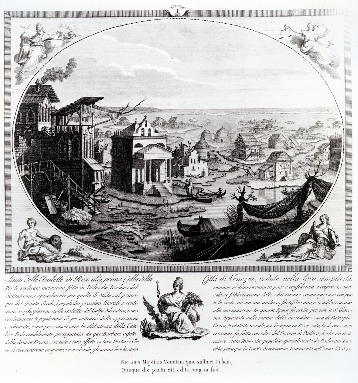 Den tidlige bosættelse af Venedig (se også 316845) af Italian School