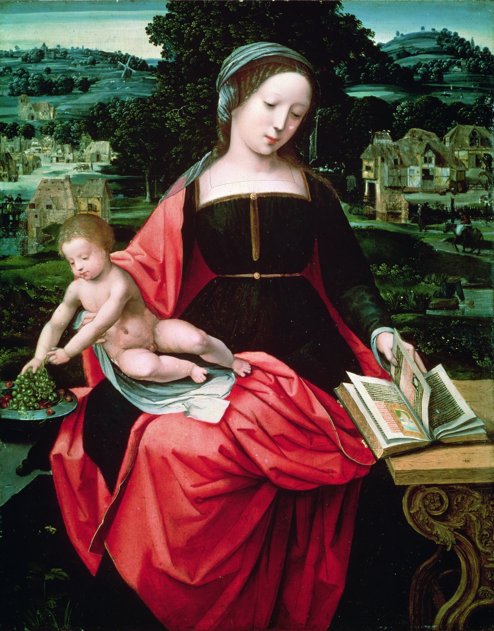 Madonna og barn af Italian School