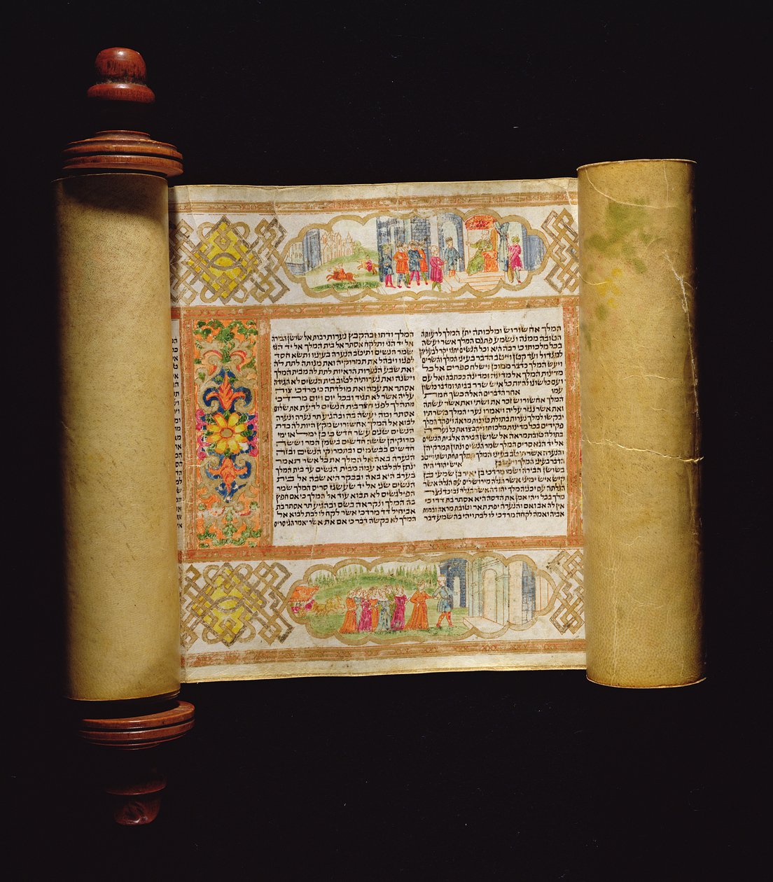 Ms.OR.85 Scroll of Esther, 1781 af Italian School