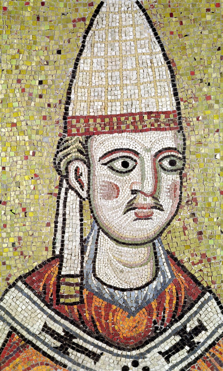 Pave Innocentius III (1160-1216) (mosaik) af Italian School