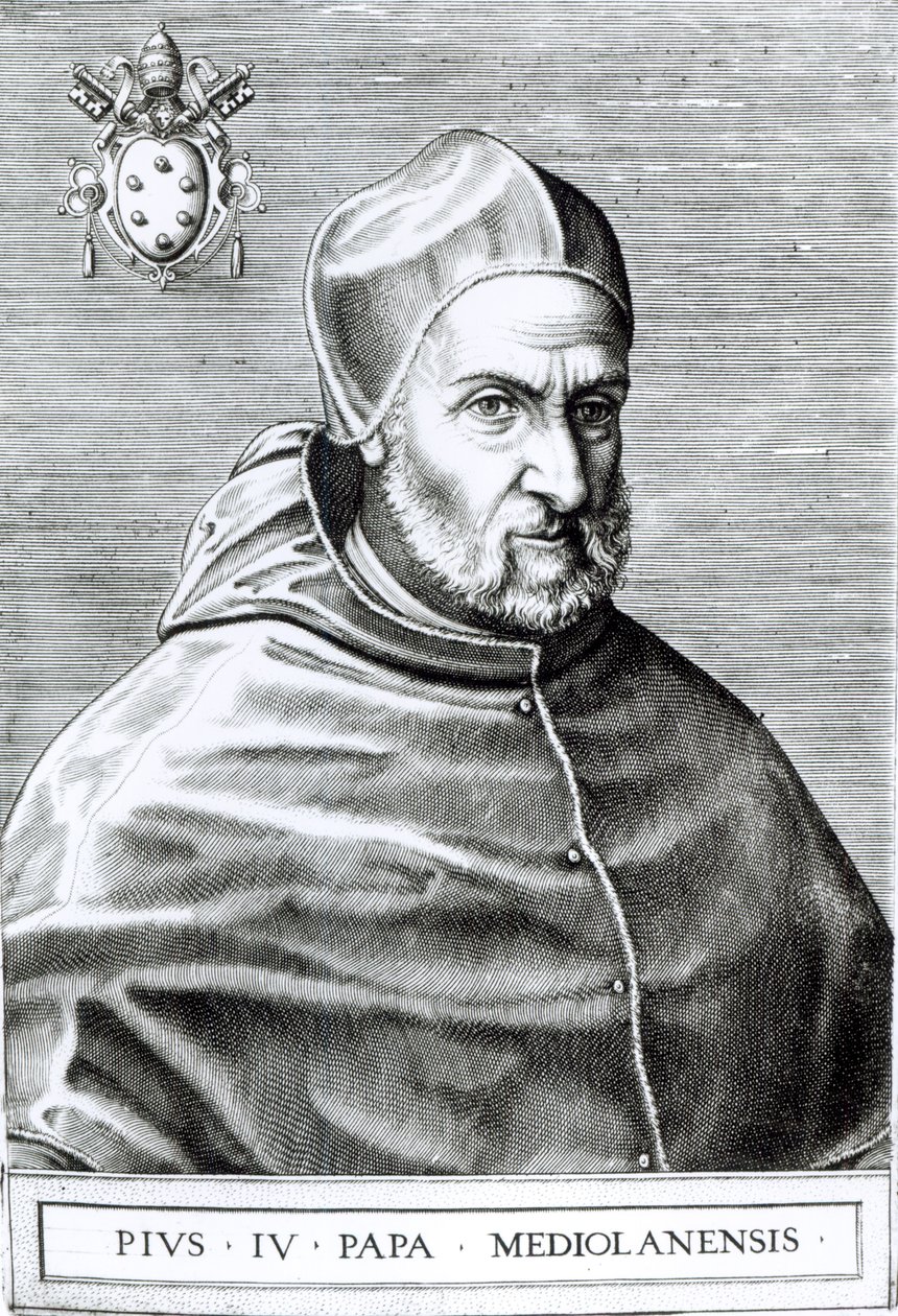 Portræt af pave Pius IV, 1559 af Italian School