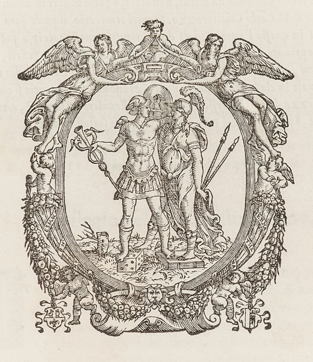 Printerenhed brugt af Gualtiro Scotto-printere i Venedig mellem 1550 og 1555 af Italian School