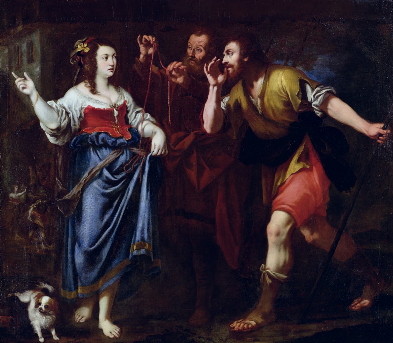 Rahab og Josuas udsendinge af Italian School