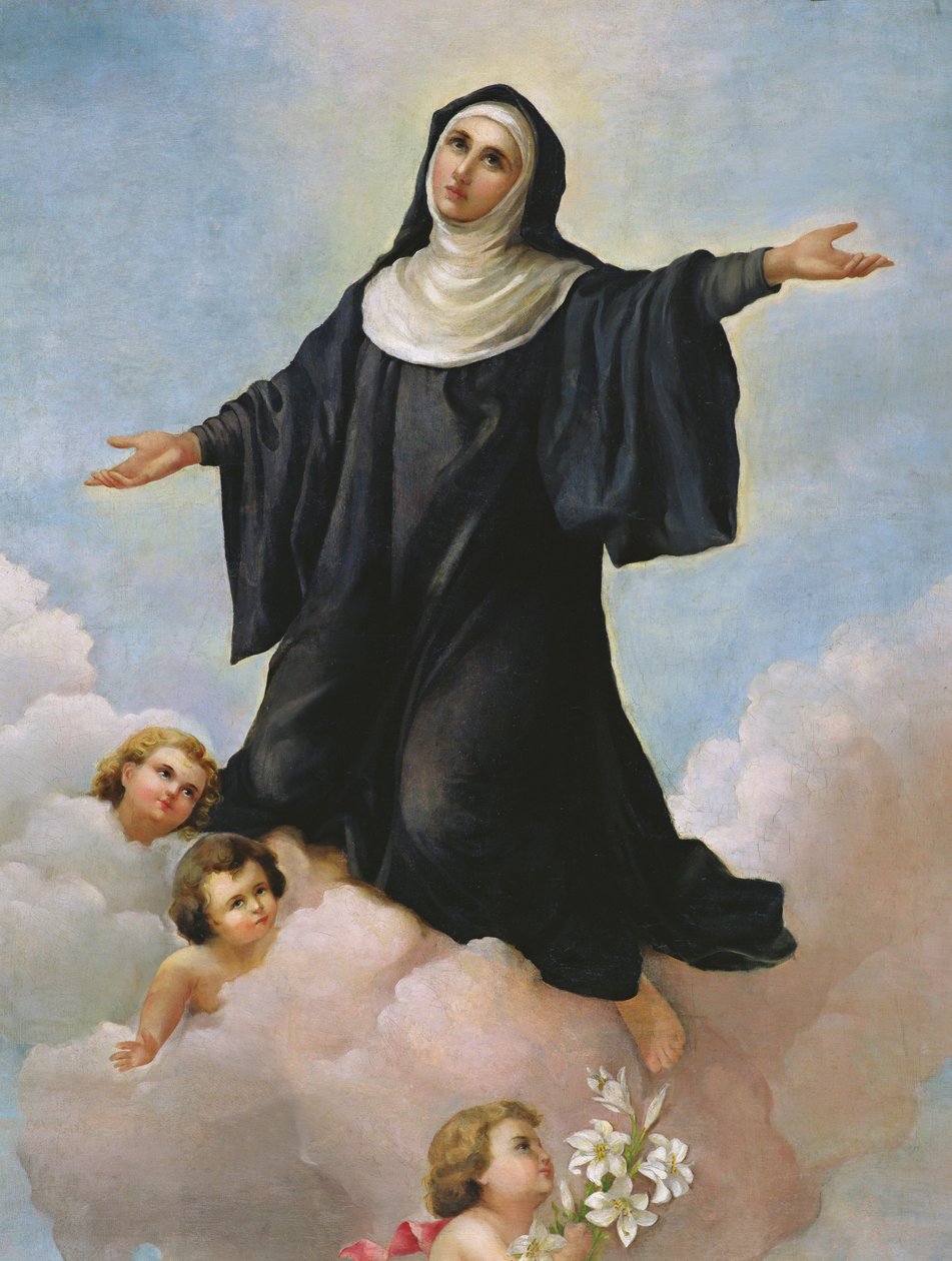 Santa Liberata in Glory, 1899 af Italian School