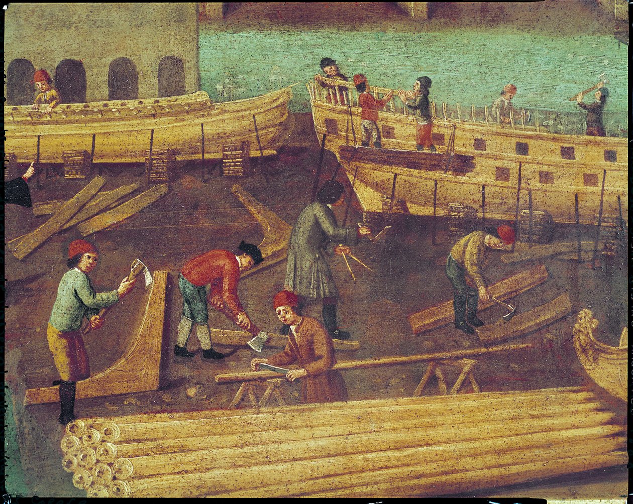 Tegn til Marangoni-familien af skibsbyggere, venetiansk, 1517 af Italian School