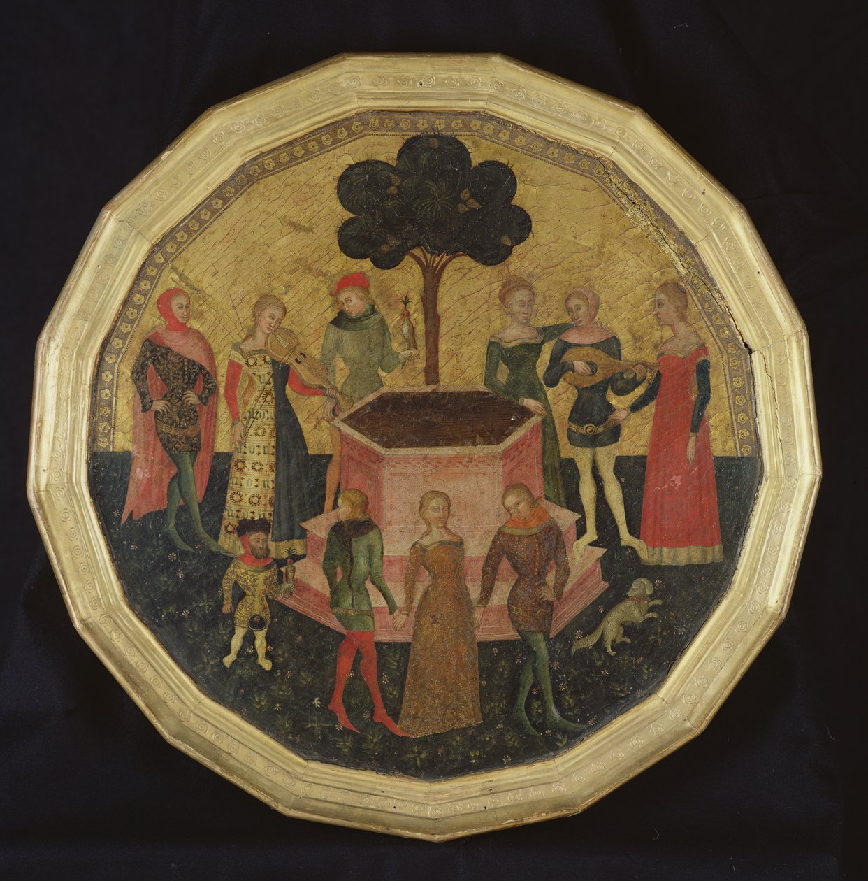 Kærlighedens domstol, ca. 1380 af Italian School