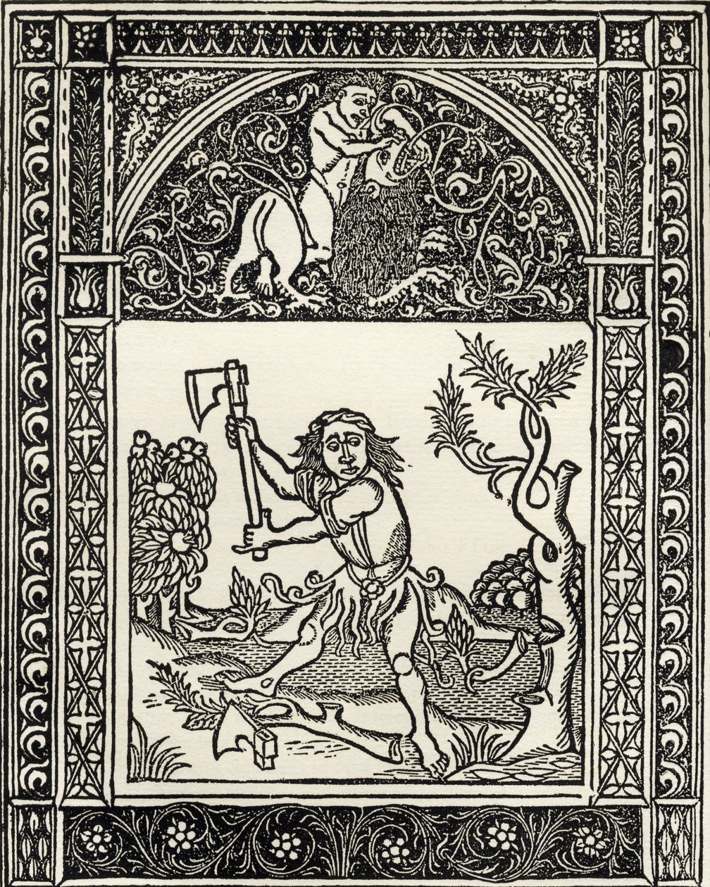 The Fable of the Woodcut and the Axe, fra 