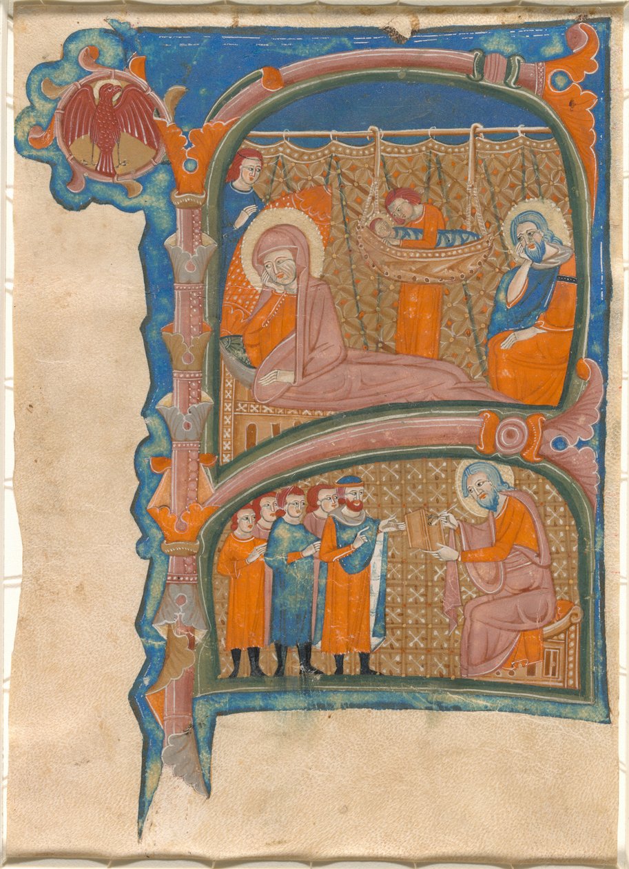 Johannes Døberens fødsel og navngivning af Italian 13th Century