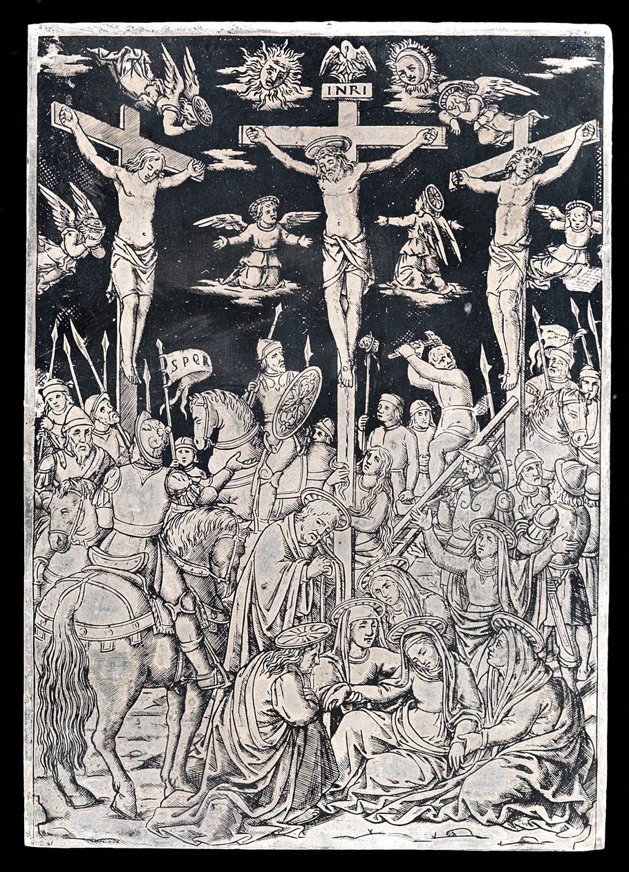 Pax med Kristus på korset af Italian 15th Century