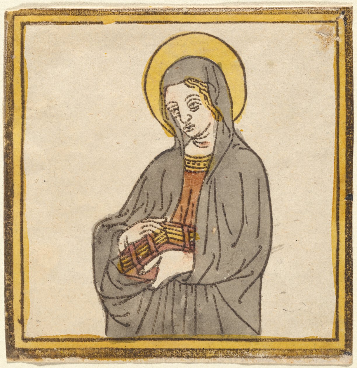 Sankt Katarina af Siena eller Sankt Klara af Assisi af Italian 15th Century