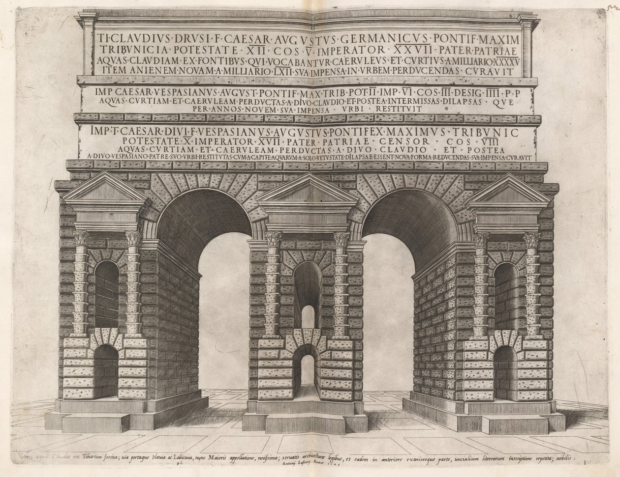 Buen af Claudian Akvædukt af Italian 16th Century