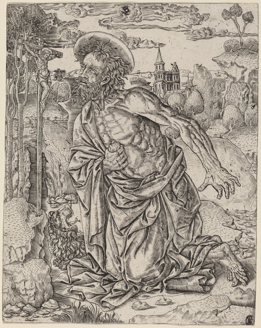 Sankt Hieronymus i anger af Italian 16th Century