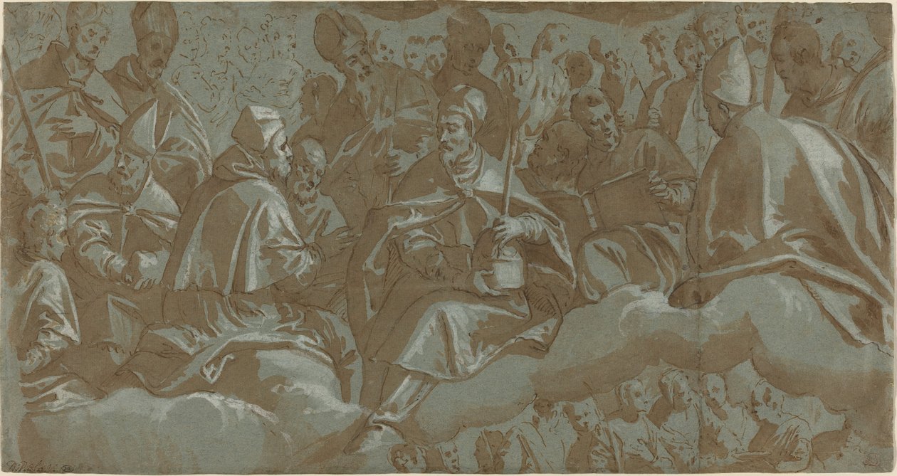 Hellige på skyer af Italian 16th Century
