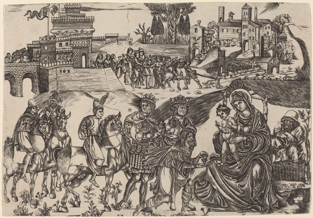 Magiernes tilbedelse af Italian 16th Century