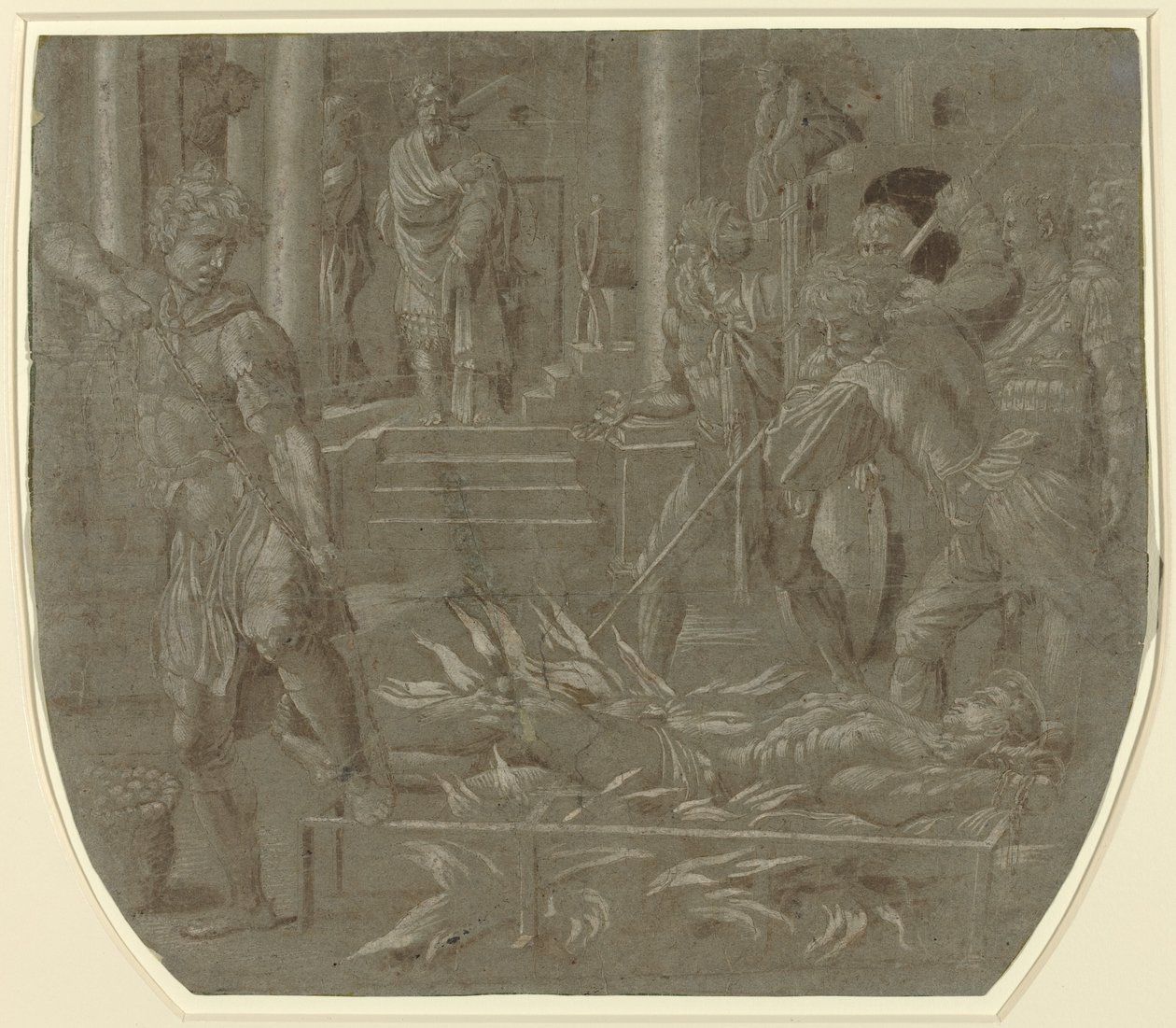 Saint Lawrences martyrium af Italian 16th Century