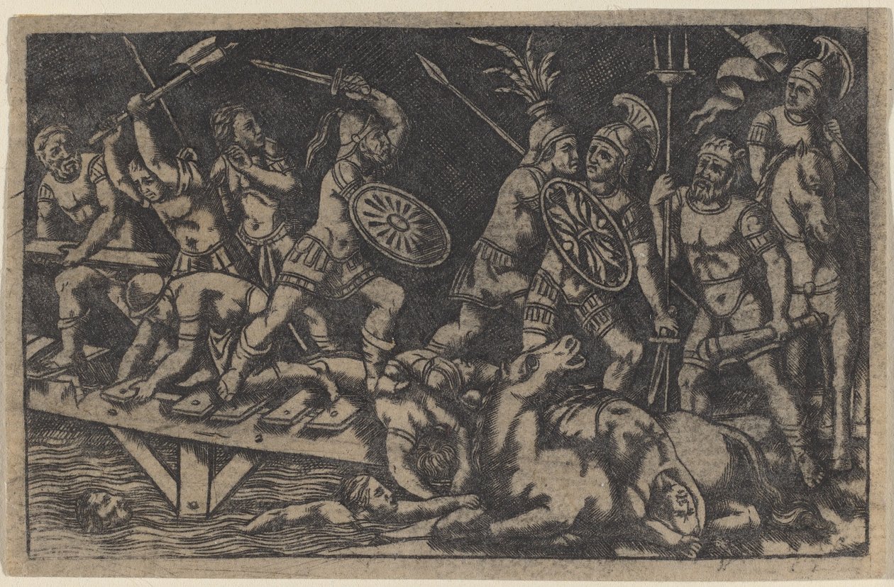 Horace Cocles af Italian 18th or 19th Century