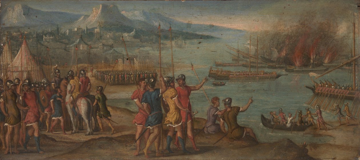 Et søslag, ca. 1580 af Italian Master