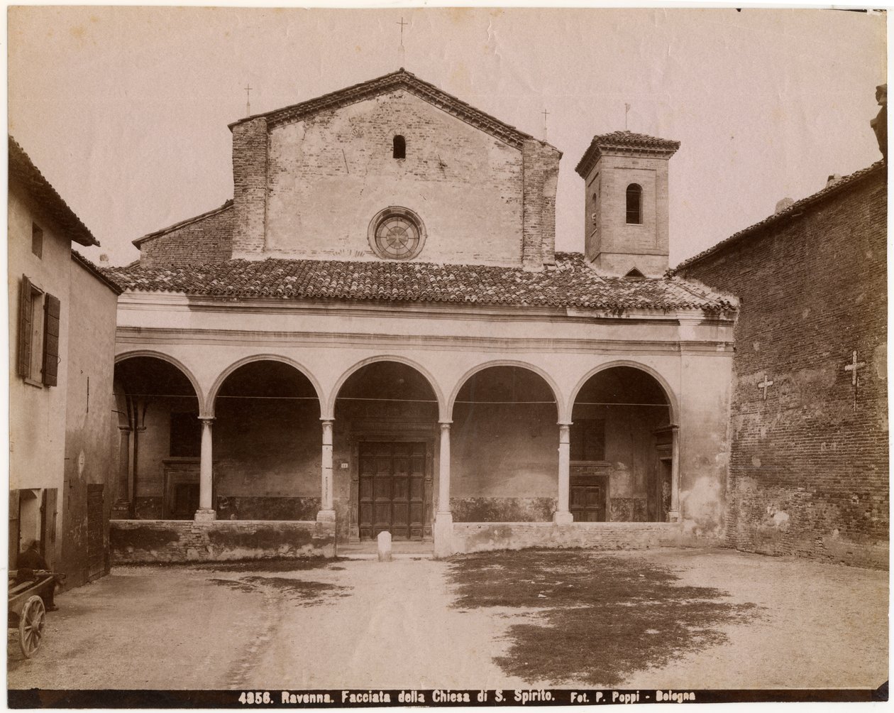 Helligåndskirken, Ravenna, Emilia-Romagna, Italien, fotografi af Pietro Poppi, Bologna, ca 1900 af Italian Photographer