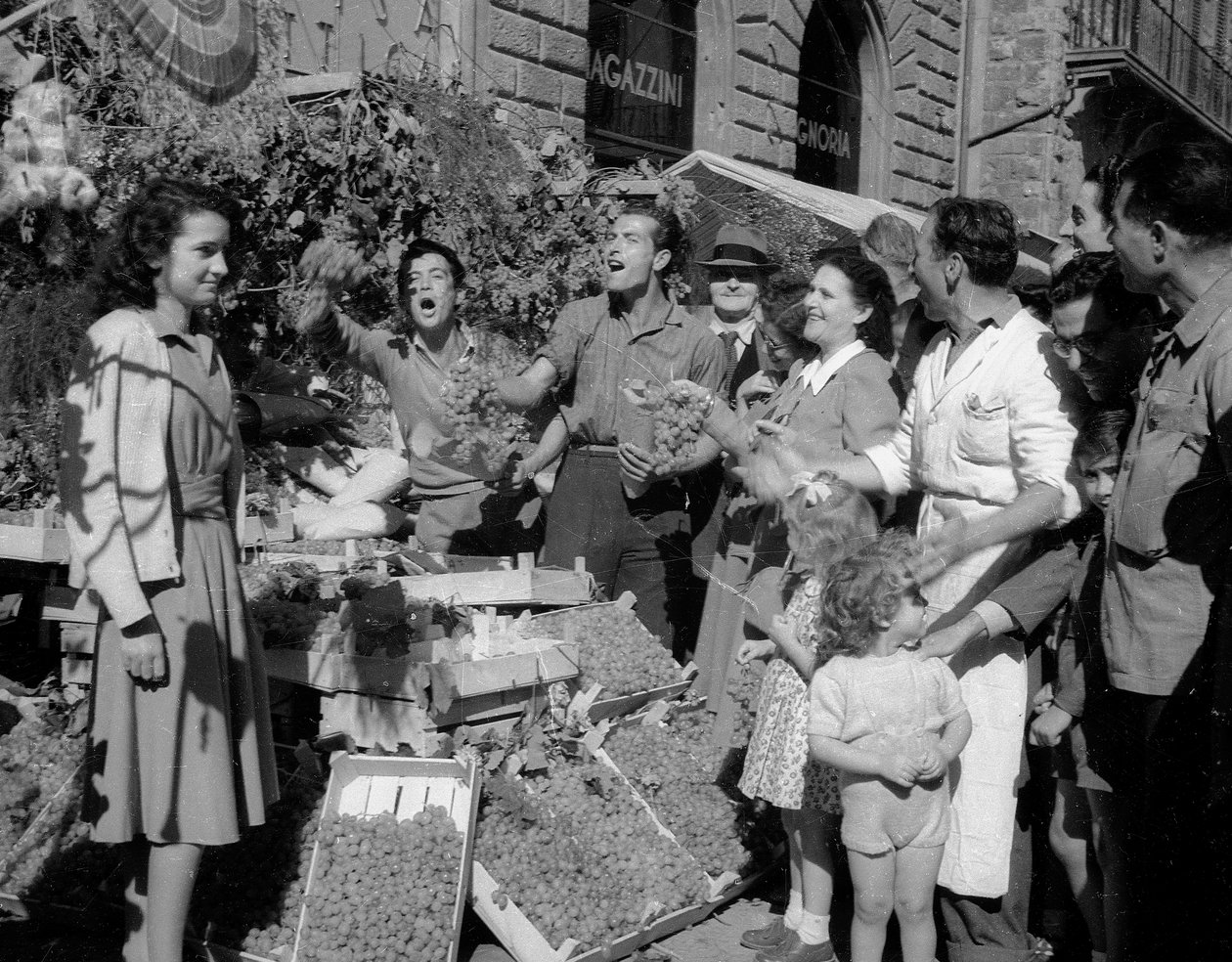 Druefestival i Firenze, ca. 1955 (gelatinesølvtryk) af Italian Photographer