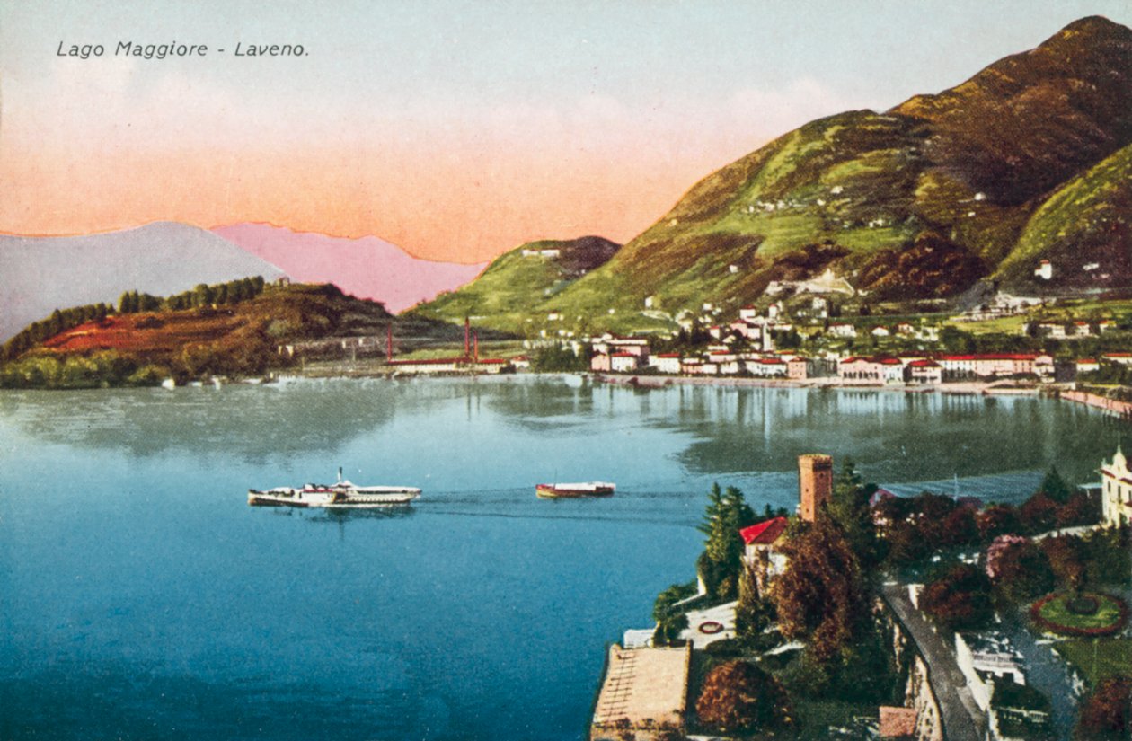 Maggioresøen, Laveno (farvefoto) af Italian Photographer
