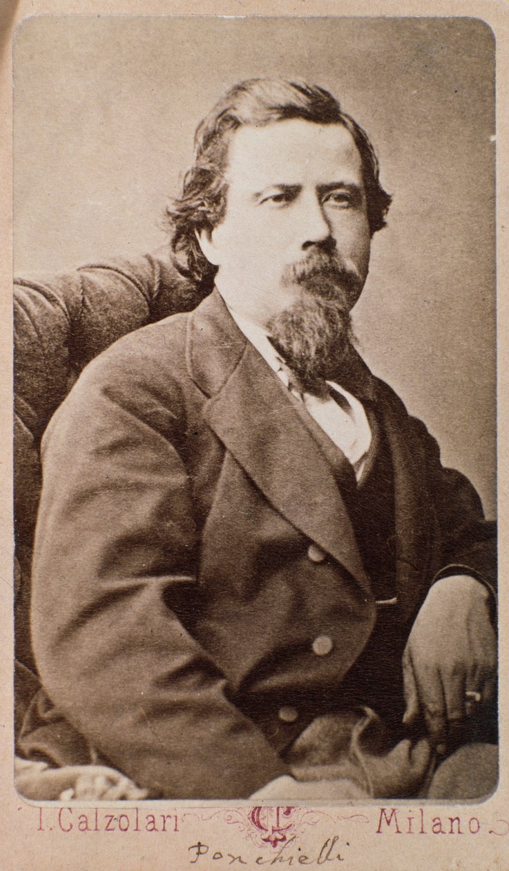 Portræt af Amilcare Ponchielli (1834-1885) italiensk komponist af Italian Photographer