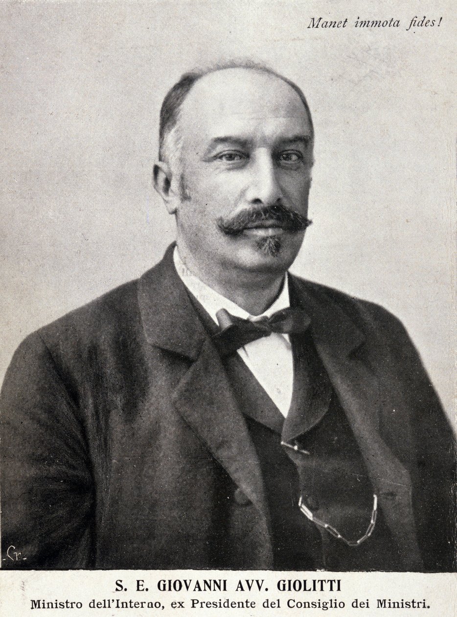 Portræt af Giovanni Giolitti (1842-1928), italiensk politiker. af Italian Photographer