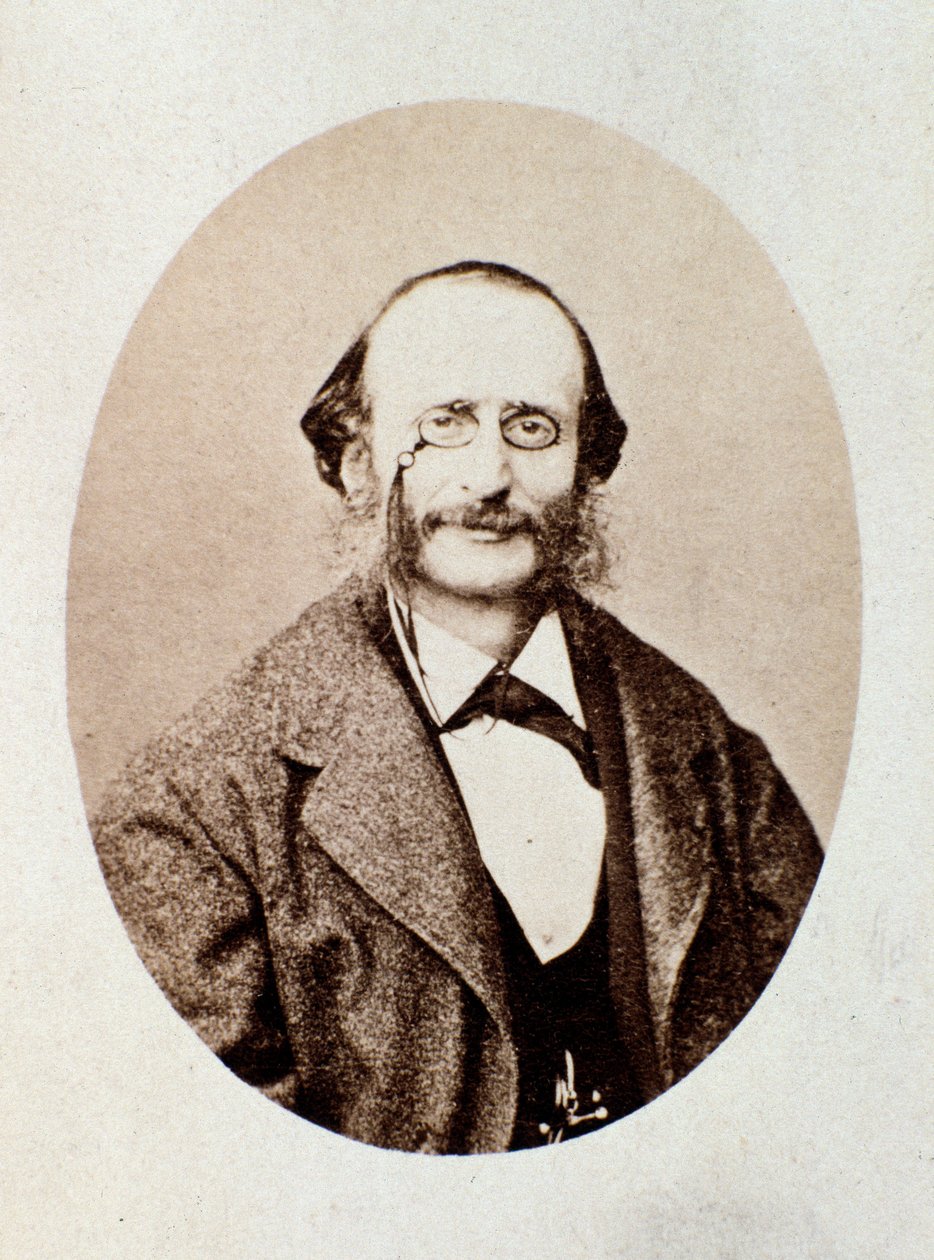 Portræt af Jacques Offenbach (1819-1880) tysk komponist af Italian Photographer