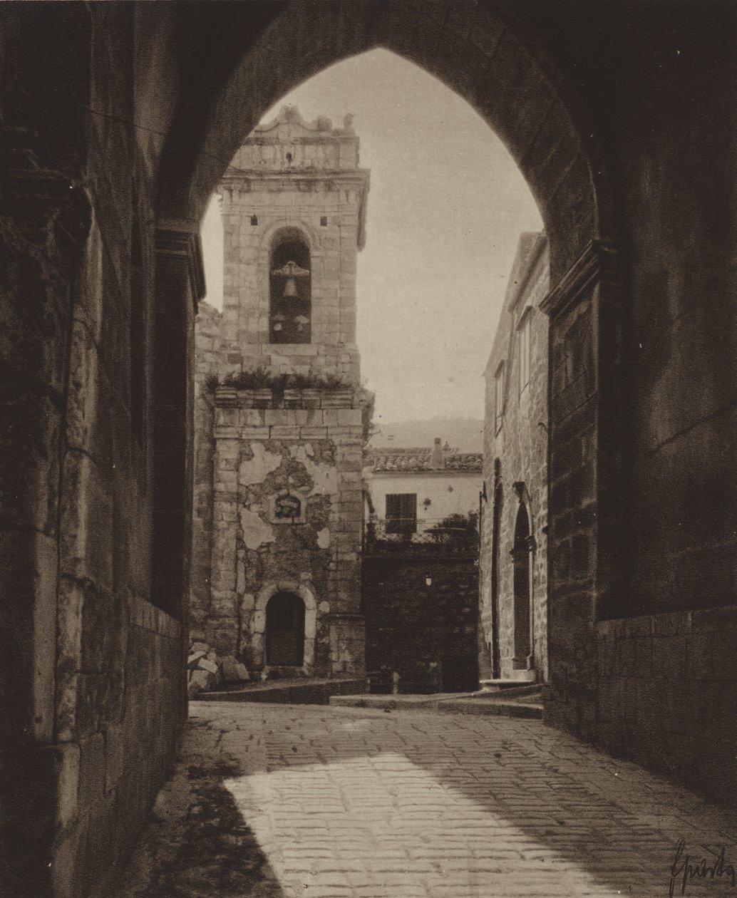 Sicilia / Sicilien: Le Madonie, Petralia (s/h-foto) af Italian Photographer