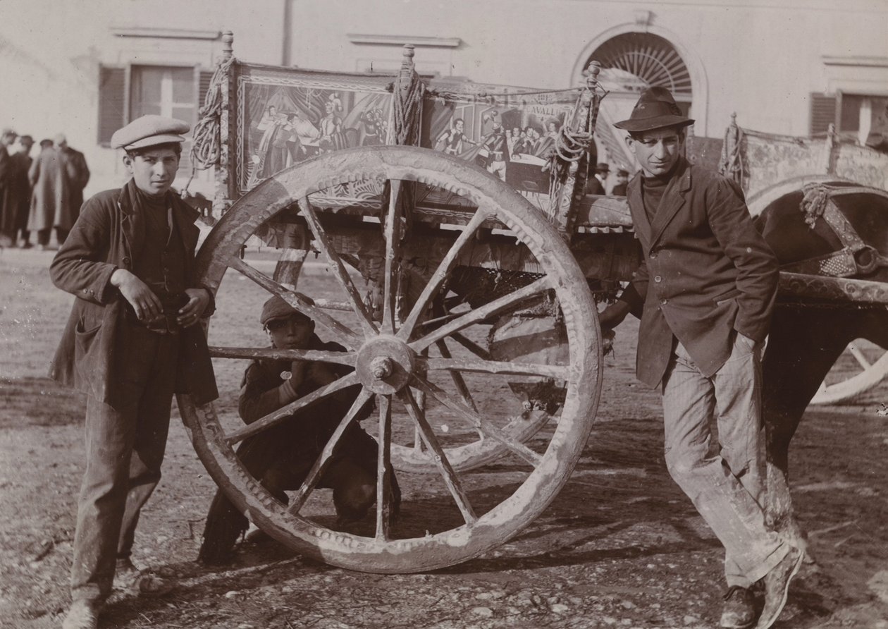Typisk siciliansk vogn, 1920 af Italian Photographer