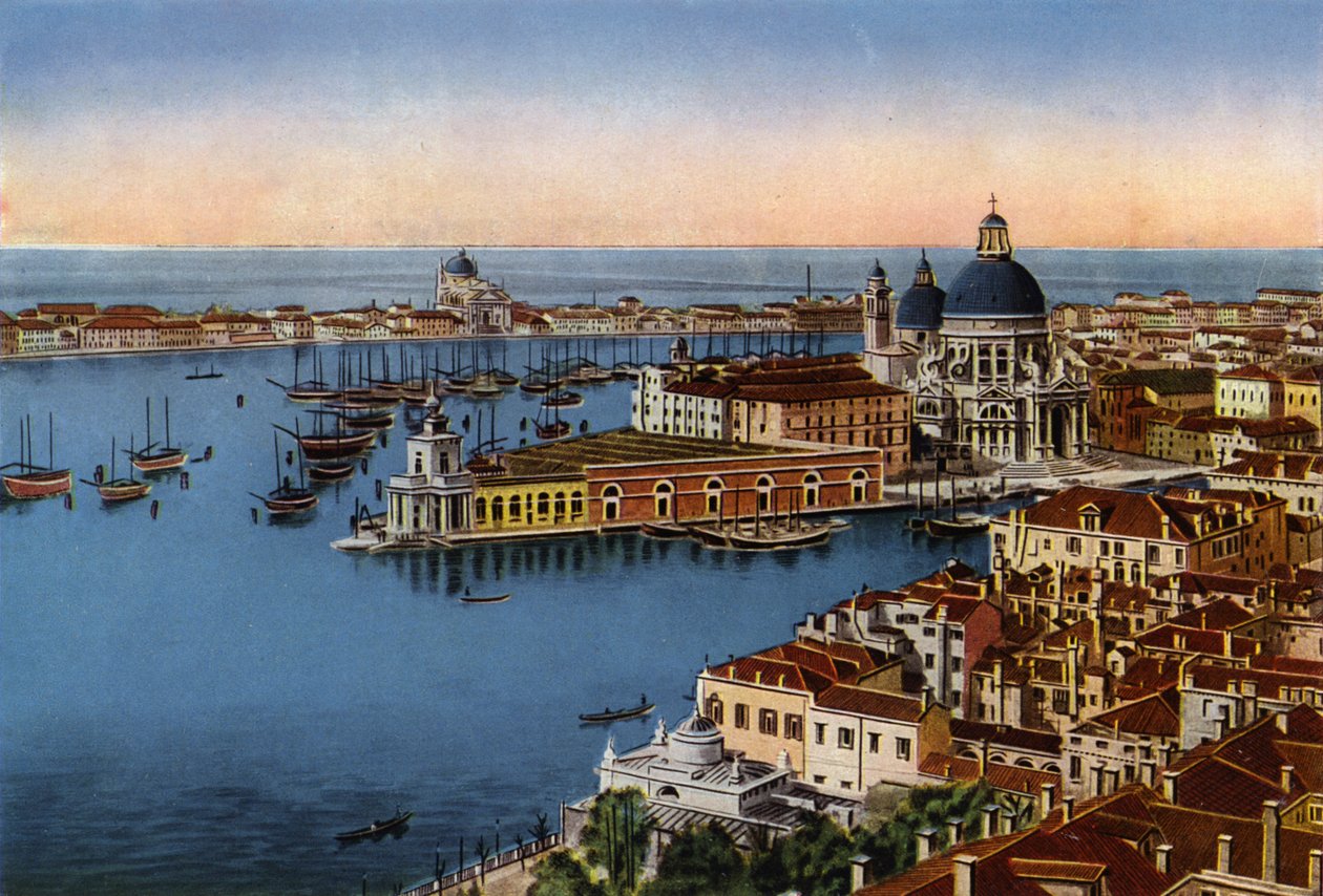 Venezia / Venedig: Panorama fra Campanile (foto i farver) af Italian Photographer