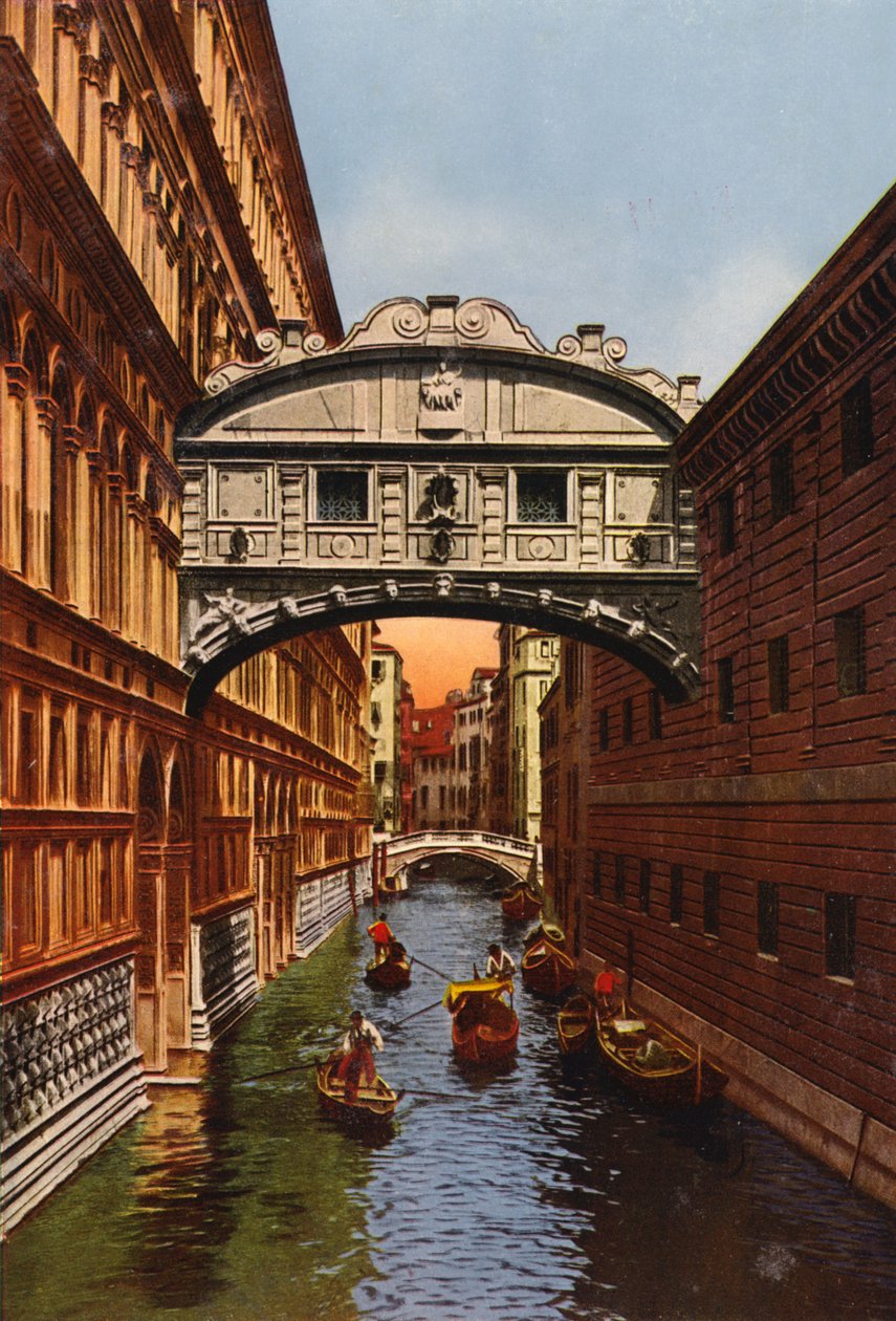 Venezia / Venedig: Sukkenes Bro (foto i farver) af Italian Photographer