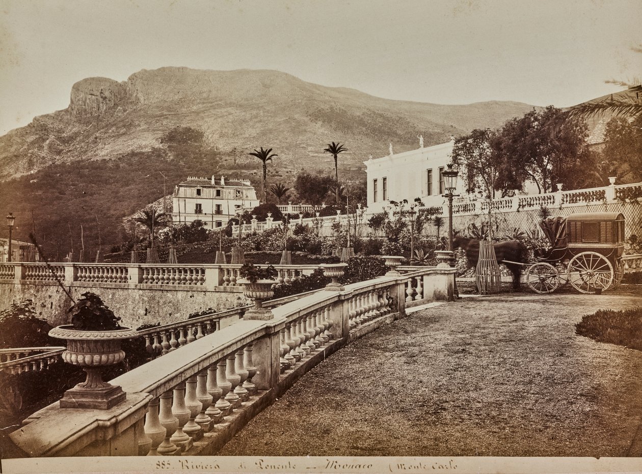 Villa med terrassehave i Monte Carlo i Fyrstendømmet Monaco af Italian Photographer