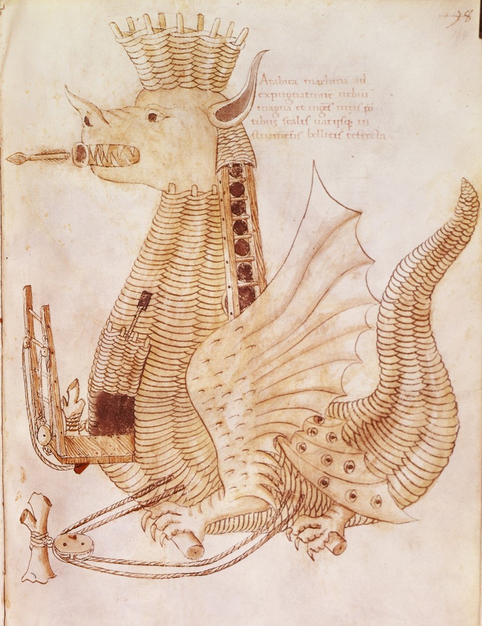 Tilføj 24945 fol.194 Design til en belejringsmotor, fra 