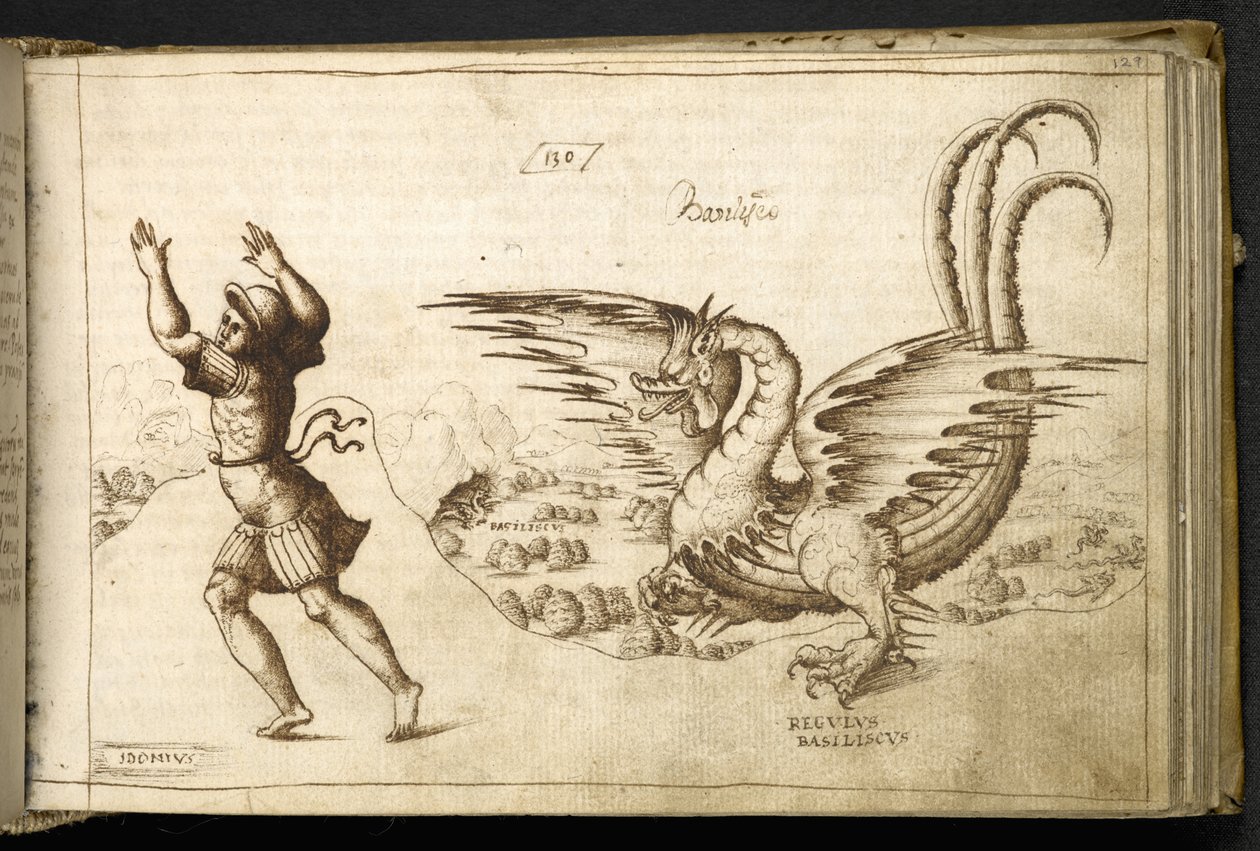 Tilføj MS 82955 f.129r Dragon fra 
