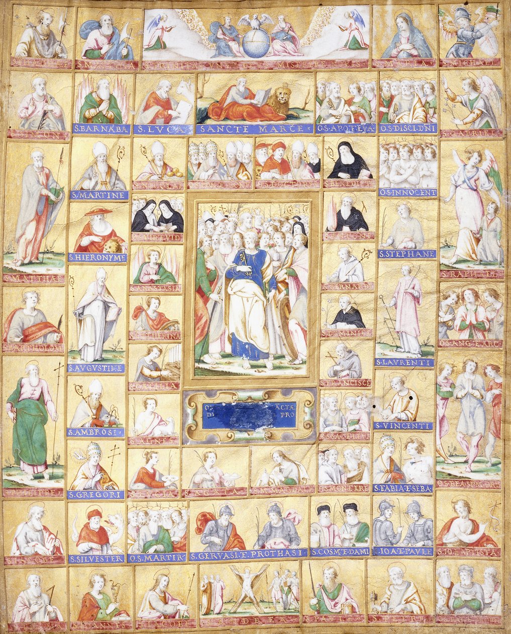 Allehelgen med Sankt Peter i centrum, ca. 1560 af Italian School