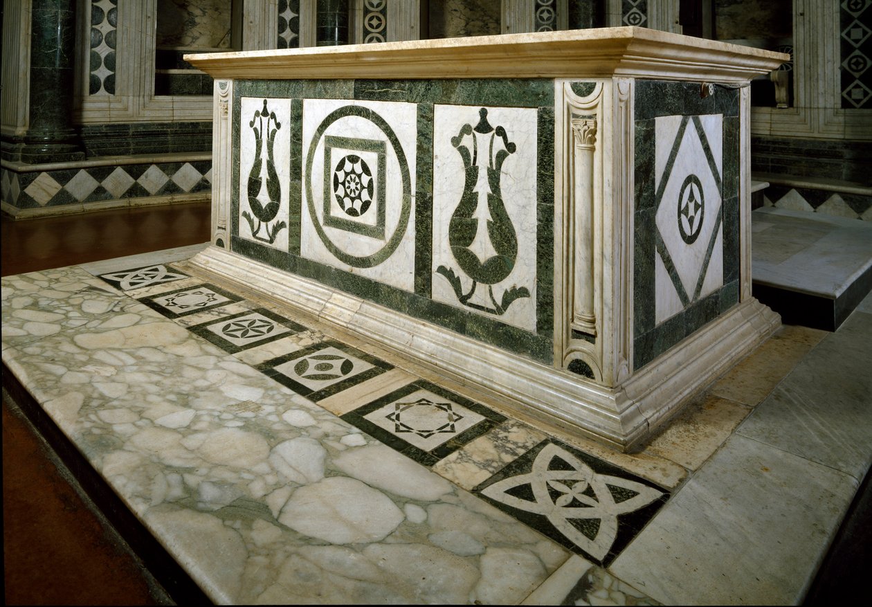 Apsis alter i marmor (fotografi) af Italian School