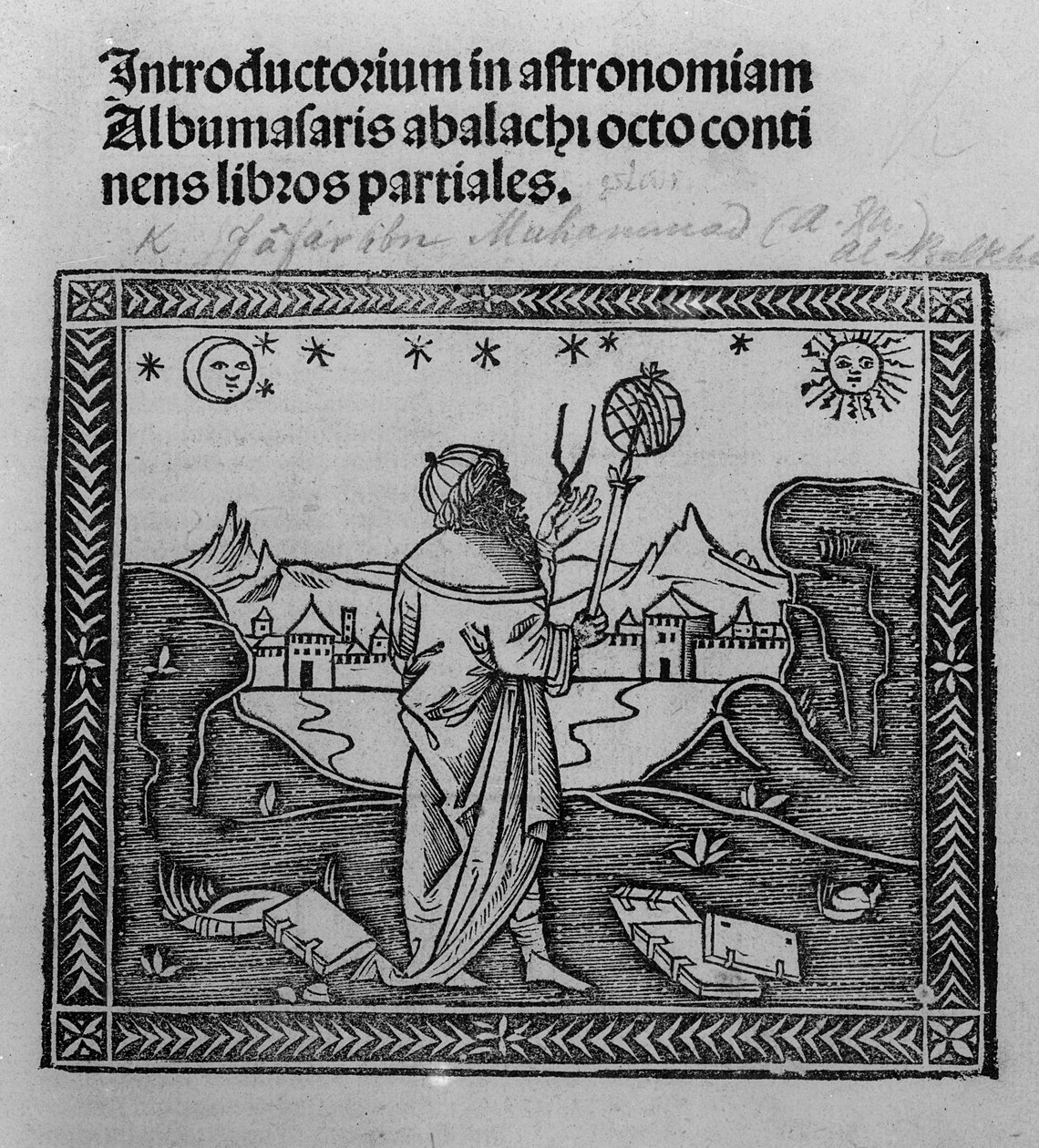 An Astronomer stargazing, fra Introductorium in Astronomiam, udgivet i Venedig 1506 af Italian School