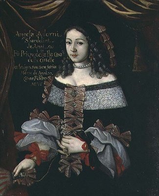 Angela Adorni, priorinde af det fromme hus af spindlere af Italian School