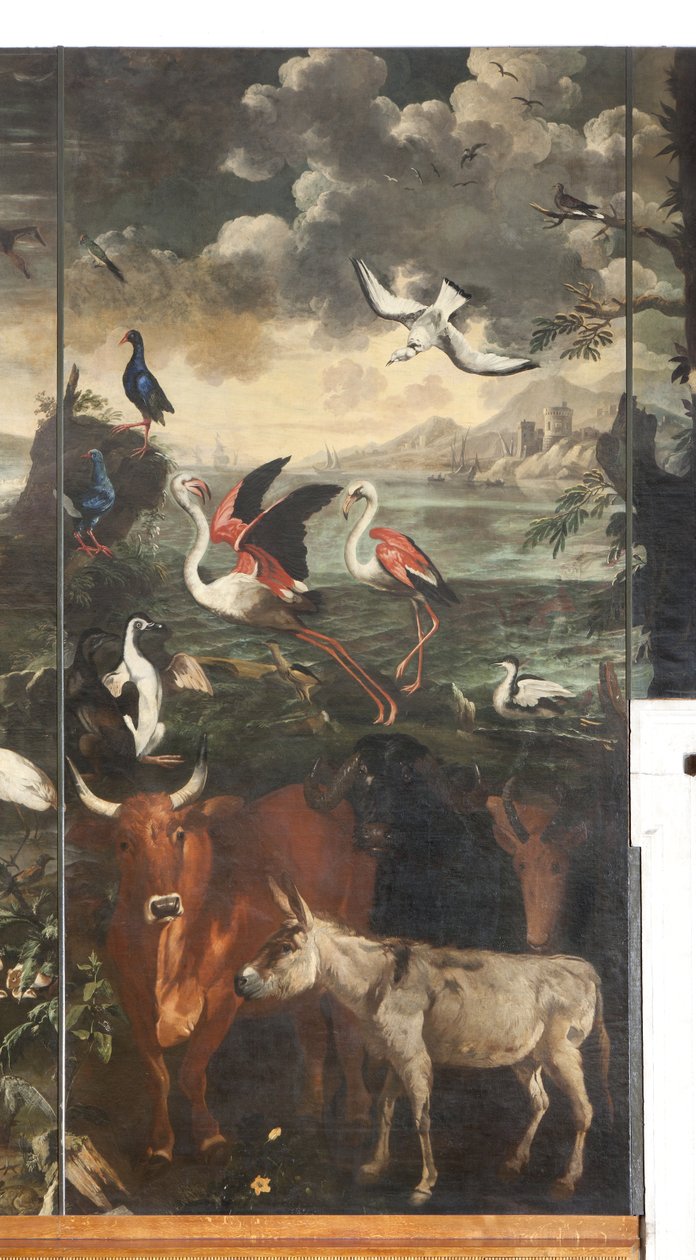 Dyr, Myte om Orfeus, detaljer af Italian School
