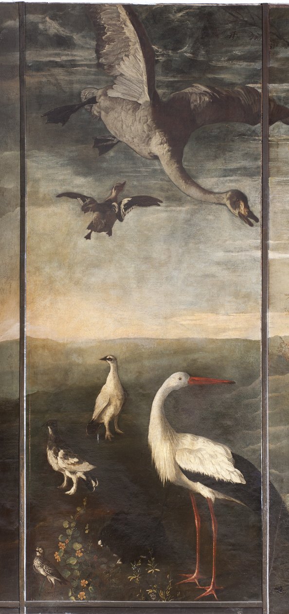 Dyr, Myte om Orfeus, detaljer af Italian School