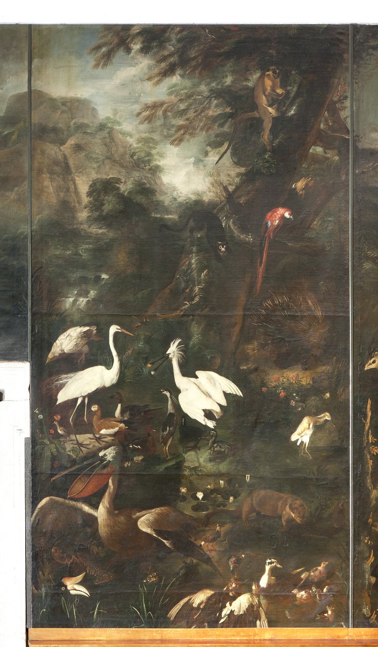 Dyr, Myte om Orfeus, detaljer af Italian School