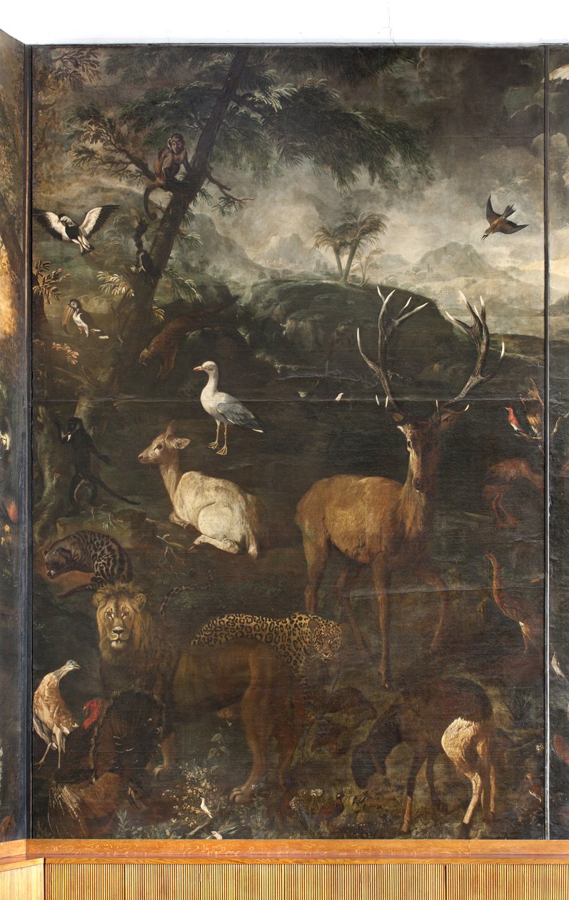 Dyr, Myte om Orfeus, detaljer af Italian School