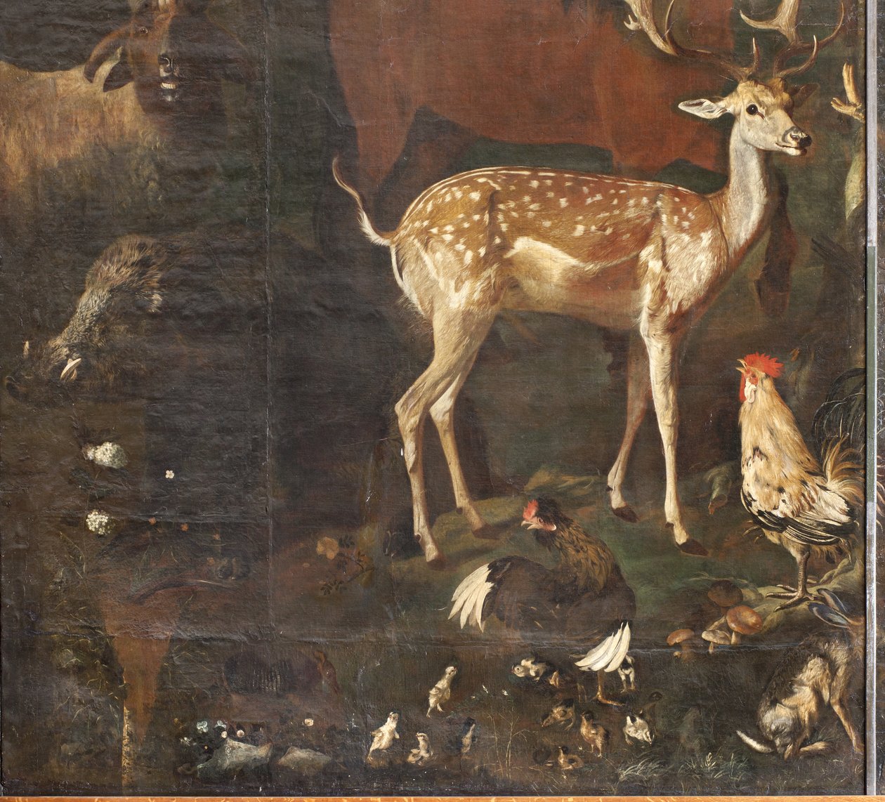 Dyr, Myte om Orfeus, detaljer af Italian School