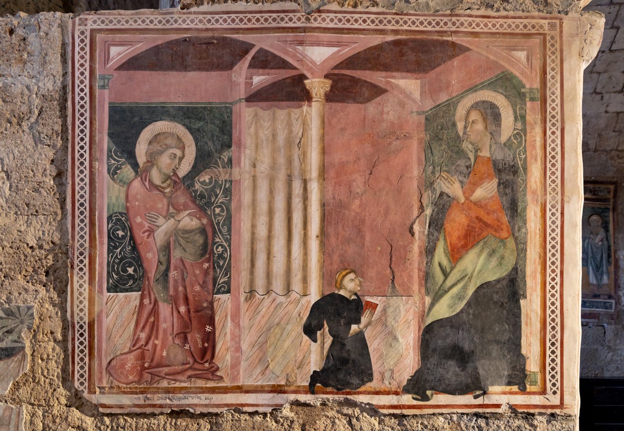 Bebudelse, Oratory of the Crucifix, sidste fjerdedel af det XIII århundrede (fresko) af Italian School