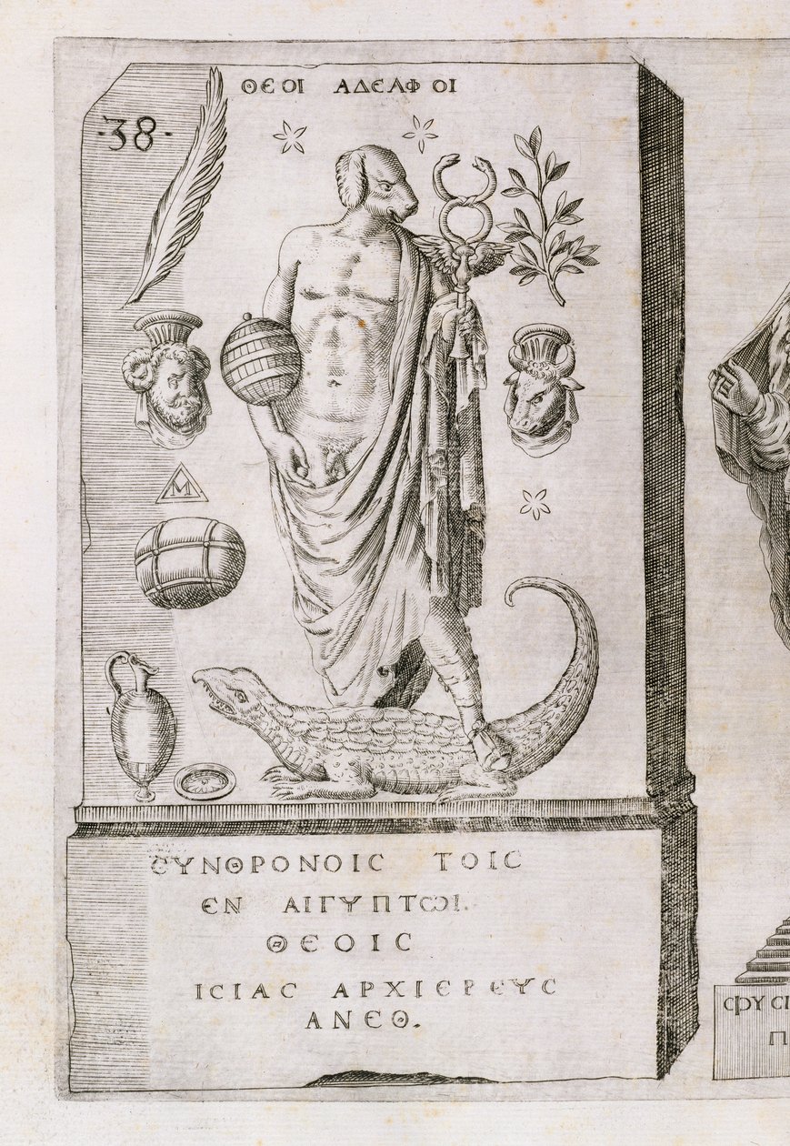 Apollo med hundehoved, 1589 af Italian School