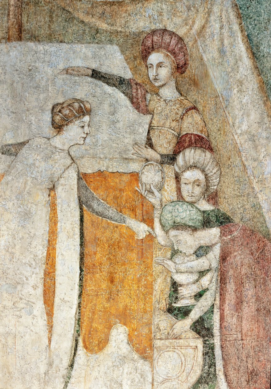 Bicocca degli Arcimboldi: fresko fra det 15. århundrede, detalje (fresko) af Italian School