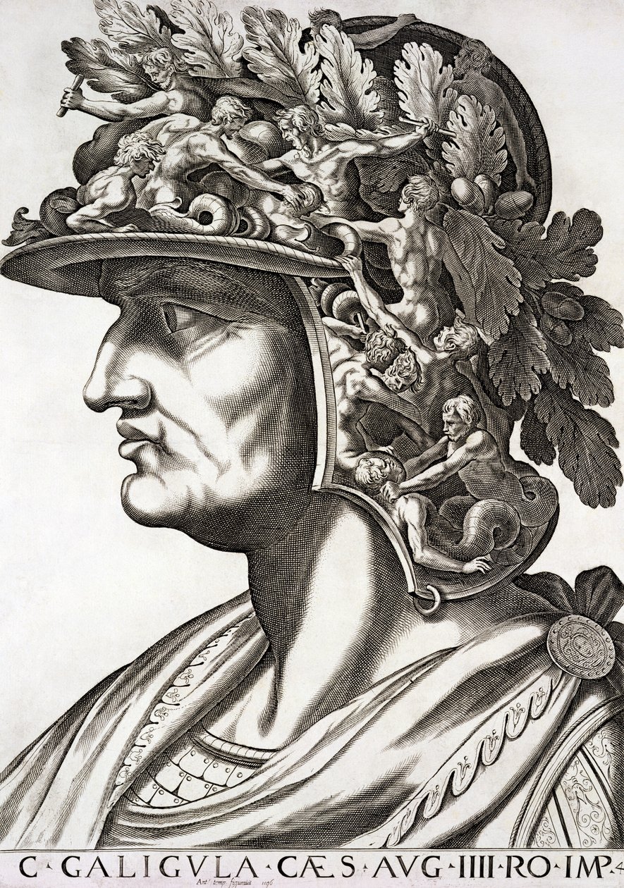 Caligula Cæsar (12-41 e.Kr.), 1596 af Italian School