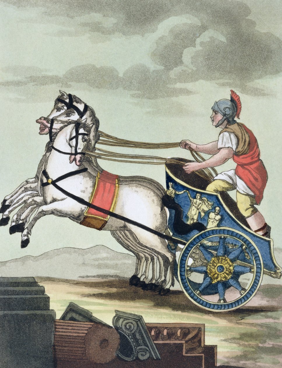 Vognmand, fra LAntica Roma, 1825 af Italian School